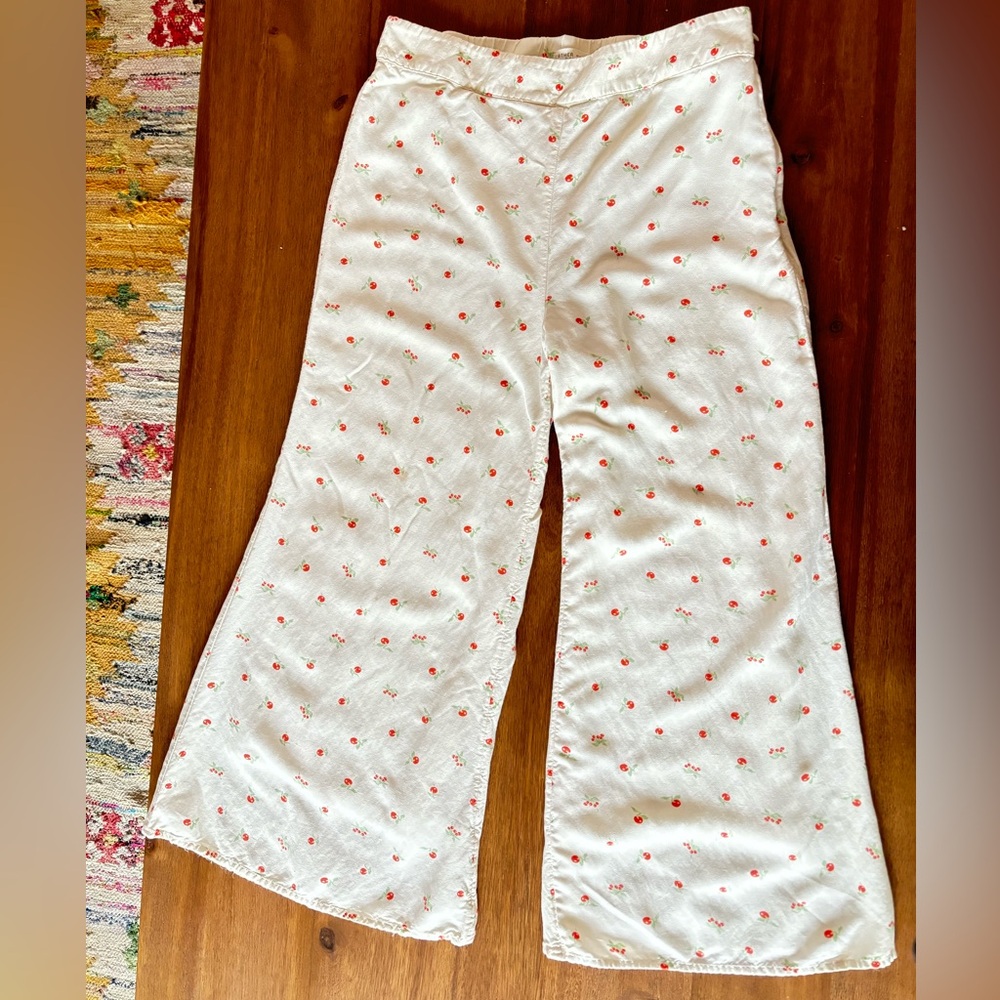 Anthropology white peach pants
